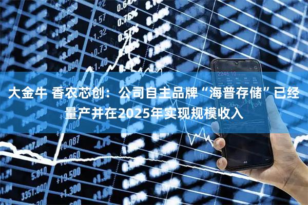 大金牛 香农芯创：公司自主品牌“海普存储”已经量产并在2025年实现规模收入